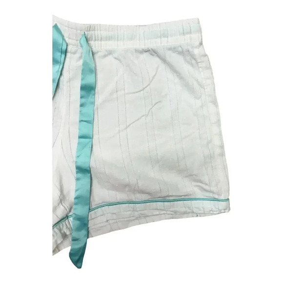 Paris Blues White Pajama Set with Blue Trim-Size Small - Picture 10 of 11